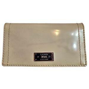 Lauren Ralph Lauren Ivory Slim Leather Wallet Travel Money